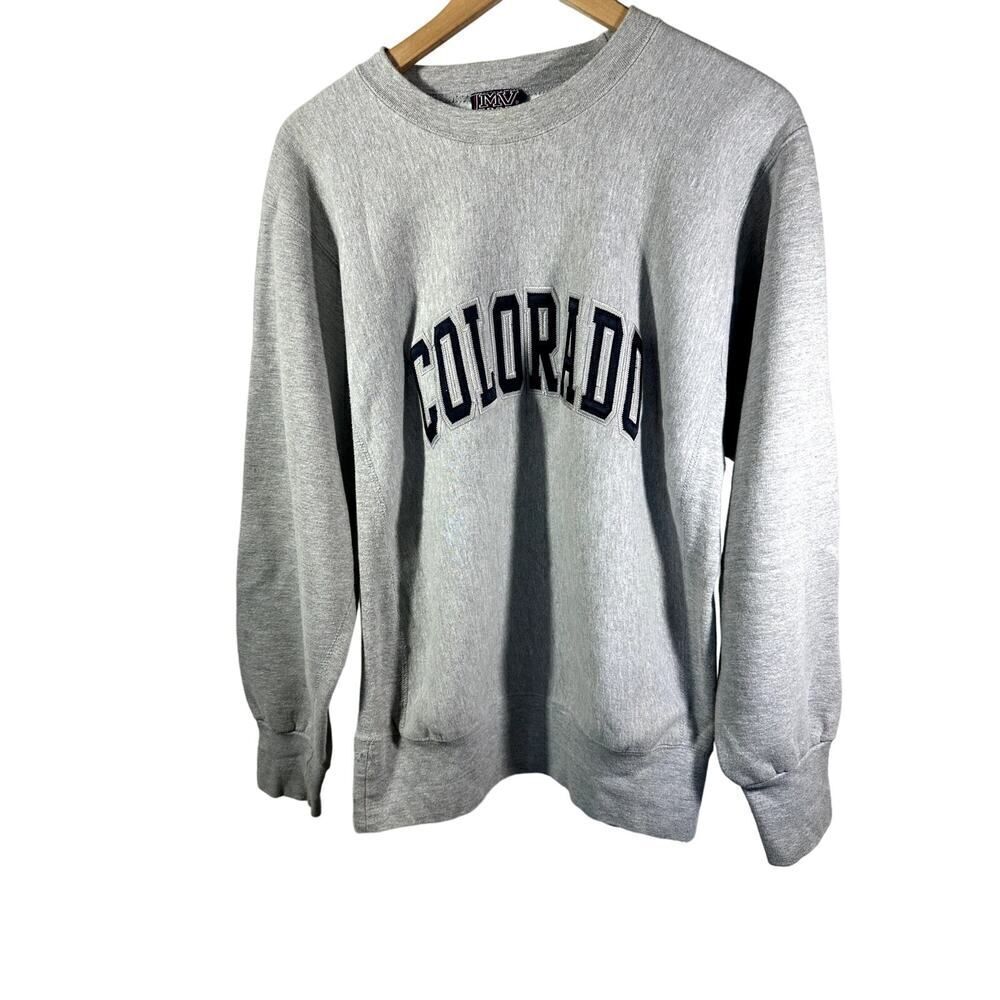 MV SPORT Unisex Colorado Pro-Weave Long Sleeve Sweatshirt Gray Size Small
